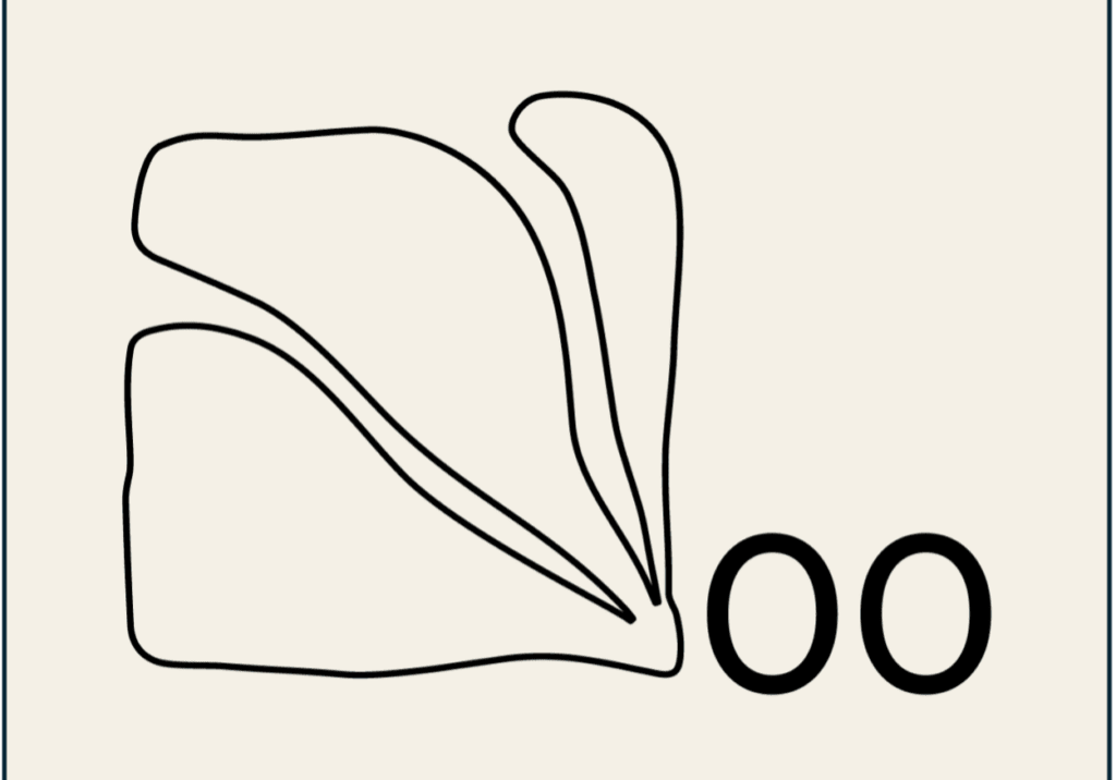 A black and white image of an envelope with the number 0.